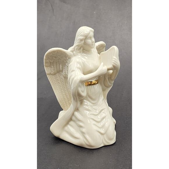 Lenox Porcelain Angels Set of 4 Musical & Praying Figurines White w/ Gold Accent - Picture 13 of 15